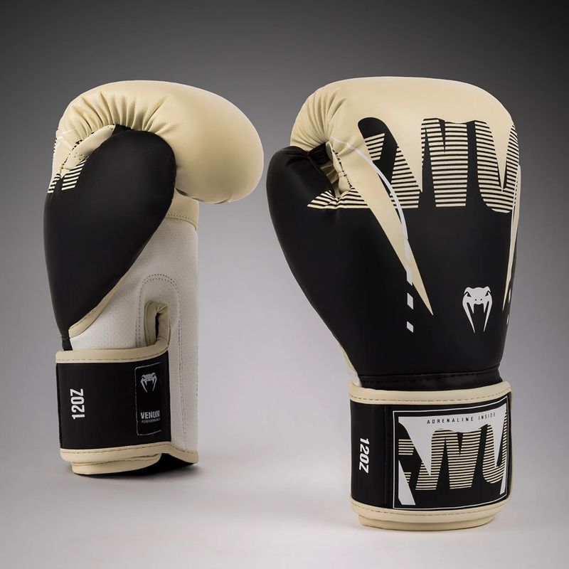Рукавиці боксерські Venum Adrenaline Boxing black/ivory 2