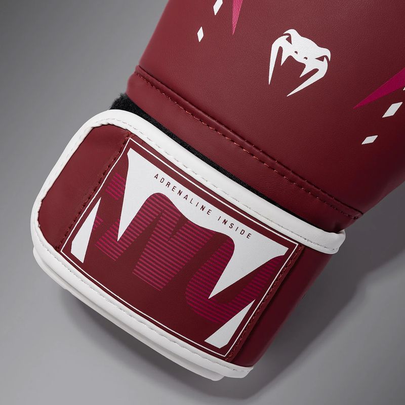 Рукавиці боксерські Venum Adrenaline Boxing burgundy/pink 4