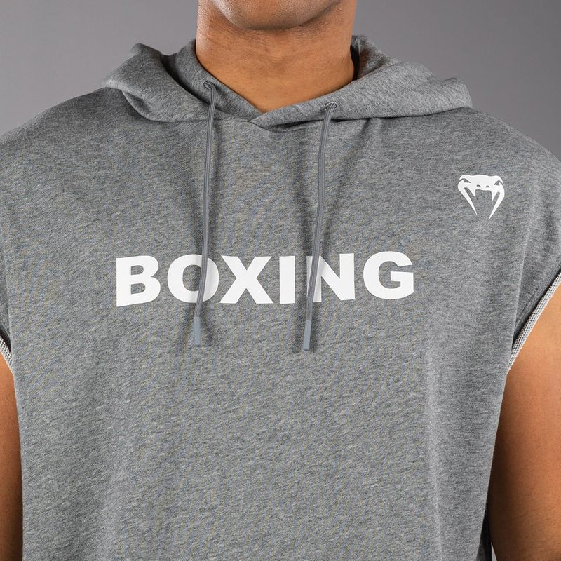 Кофта чоловіча Venum Boxing VT Sleeveless Hoodie heather grey 5