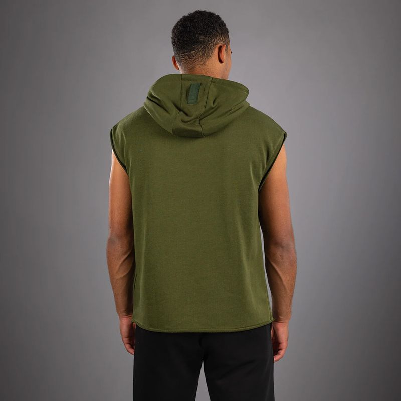 Кофта чоловіча Venum Muay Thai VT Sleeveless Hoodie military green 2