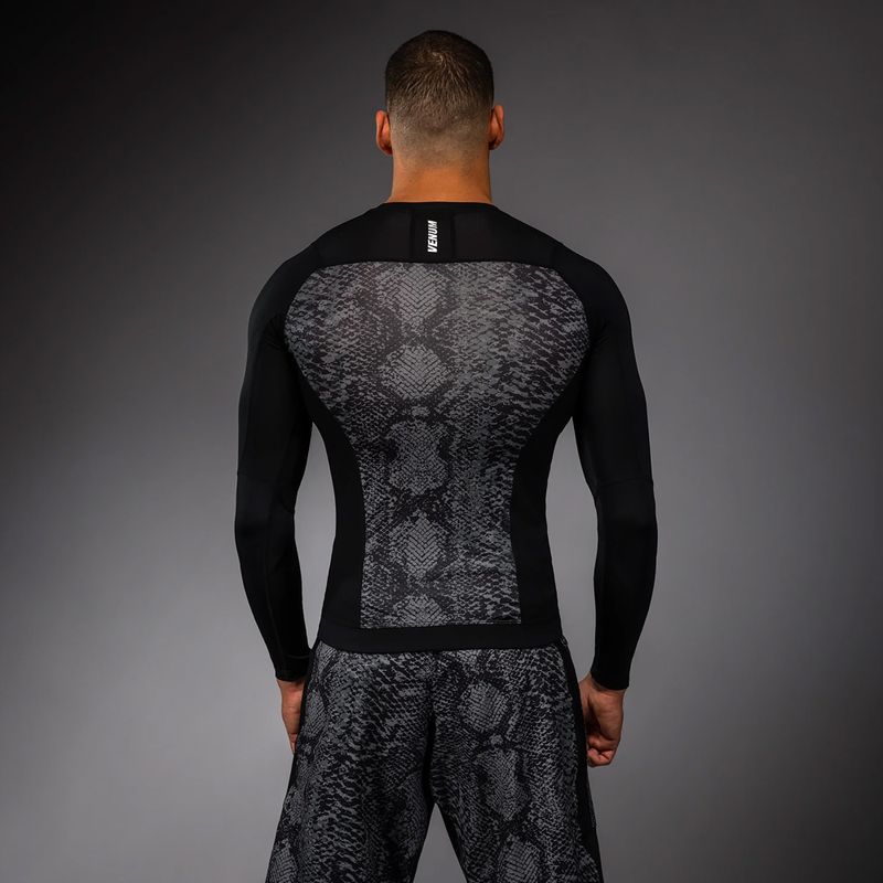 Рашгард лонгслів чоловічий Venum G-Fit Scales Rashguard black/charcoal grey 2