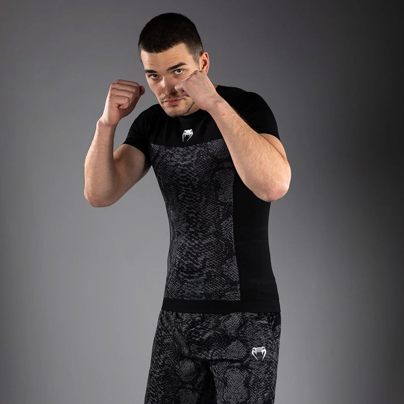 Рашгард чоловічий Venum G-Fit Scales Rashguard black/charcoal grey 4