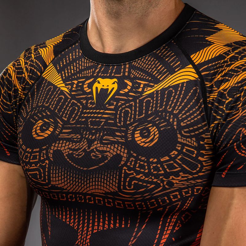 Рашгард чоловічий Venum Quetzal Fury Rashguard black/fury red/tangerine 4