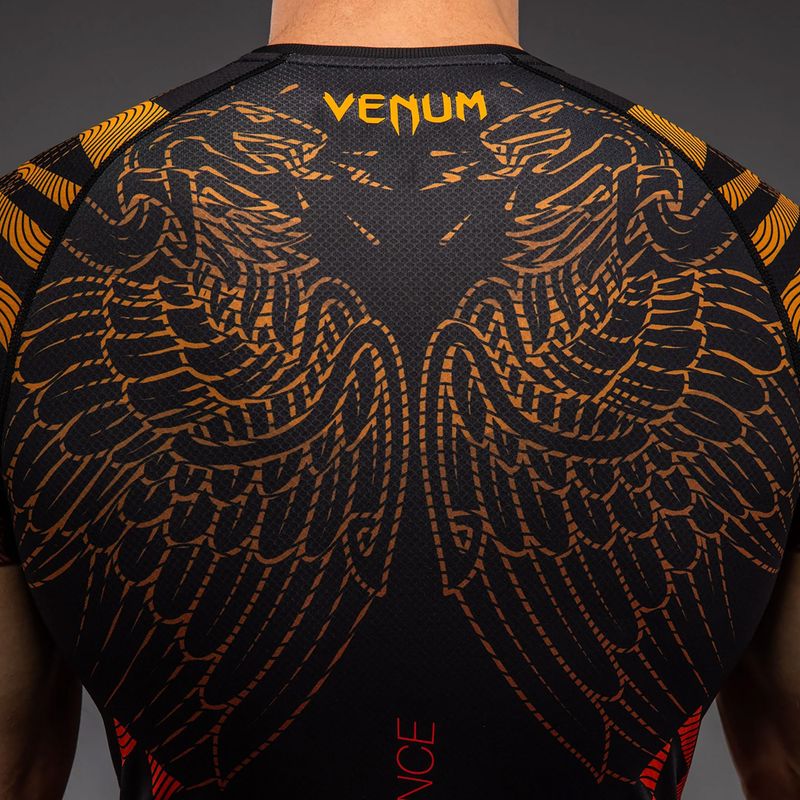 Рашгард чоловічий Venum Quetzal Fury Rashguard black/fury red/tangerine 5