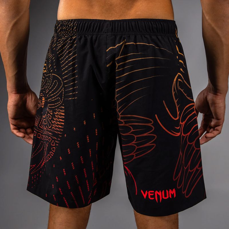 Шорти для тренувань чоловічі Venum Quetzal Fury Training black/fury red/tangerine 5
