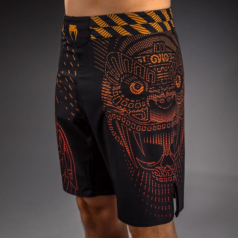 Шорти для тренувань чоловічі Venum Quetzal Fury Fightshorts black/fury red/tangerine 5