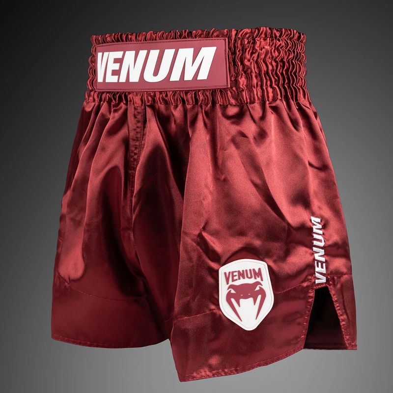 Шорти для тренувань чоловічі Venum Classic Evo Muay Thai burgundy 3