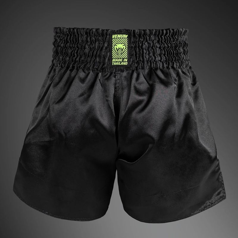 Шорти для тренувань чоловічі Venum Classic Evo Muay Thai black/neon yellow 2