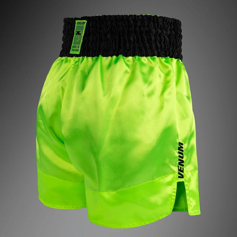 Шорти для тренувань чоловічі Venum Classic Evo Muay Thai neon yellow/black 4