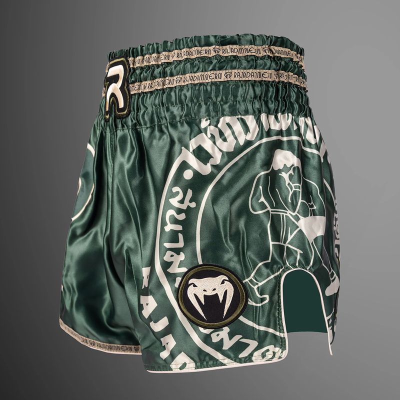 Шорти для тренувань чоловічі Venum x Rajadamnern Muay Thai military green 3