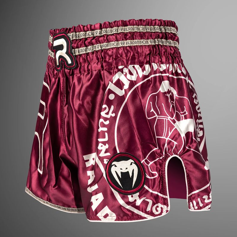 Шорти для тренувань чоловічі Venum x Rajadamnern Muay Thai burgundy 3