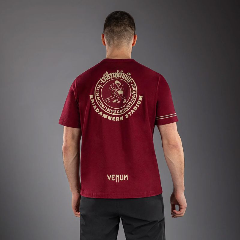 Футболка чоловіча Venum x Rajadamnern burgundy 2
