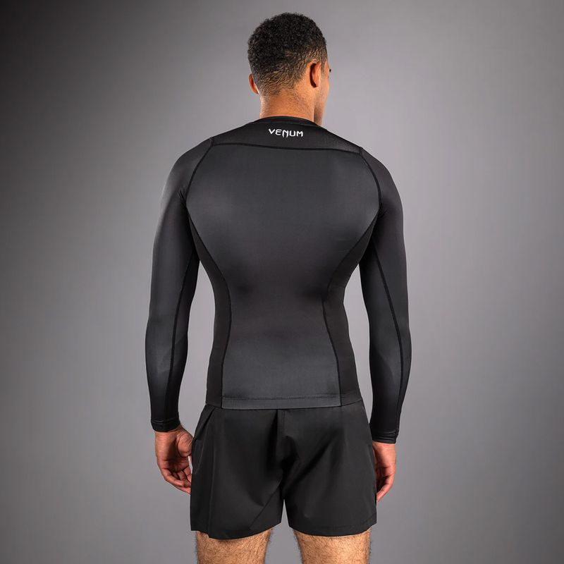 Рашгард лонгслів чоловічий Venum No Gi Rashguards black/silver grey 3
