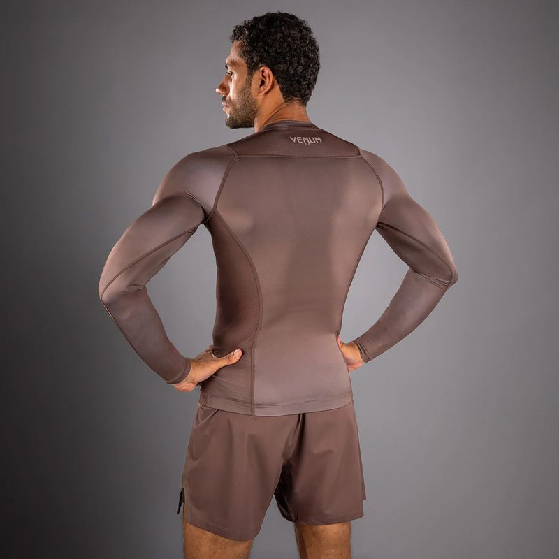 Рашгард лонгслів чоловічий Venum No Gi Rashguards chocolate brown 2