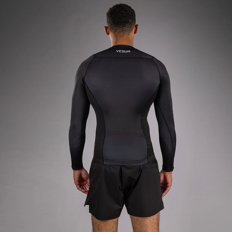 Рашгард лонгслів чоловічий Venum No Gi Rashguards black/white 3