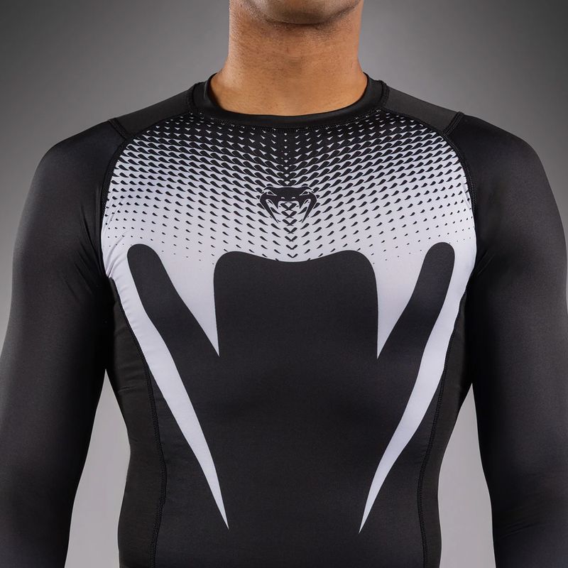 Рашгард лонгслів чоловічий Venum No Gi Rashguards black/white 6