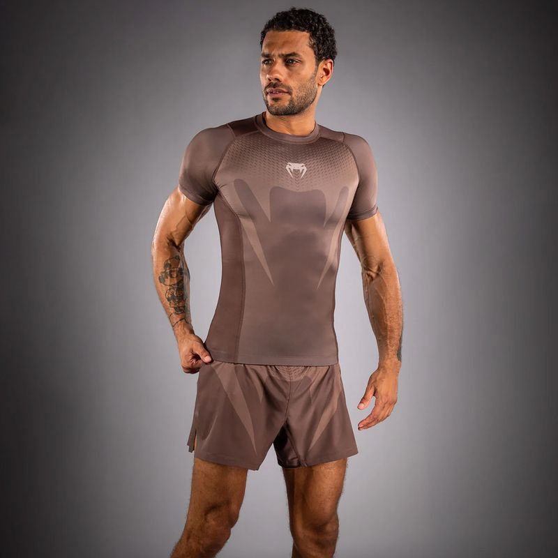 Рашгард чоловічий Venum No Gi Rashguards chocolate brown 3