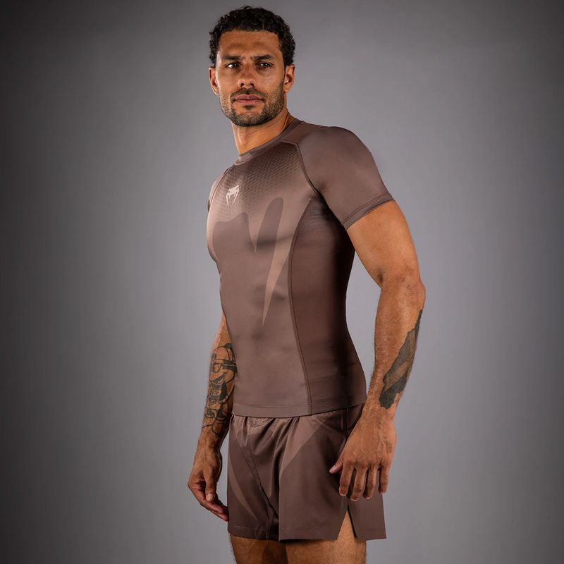 Рашгард чоловічий Venum No Gi Rashguards chocolate brown 4