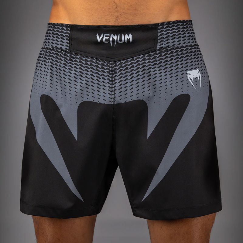 Шорти для тренувань чоловічі Venum No Gi black/silver grey 6