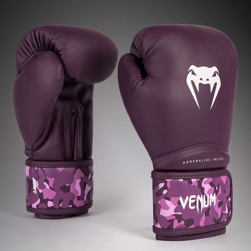 Рукавиці боксерські жіночі Venum Iris Boxing plum/pink 2