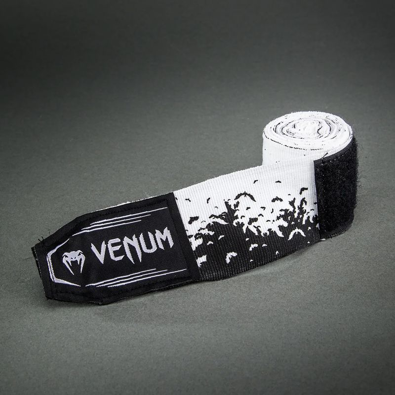 Бинти боксерські Venum Bats Night Handwraps 400 см black/white 3