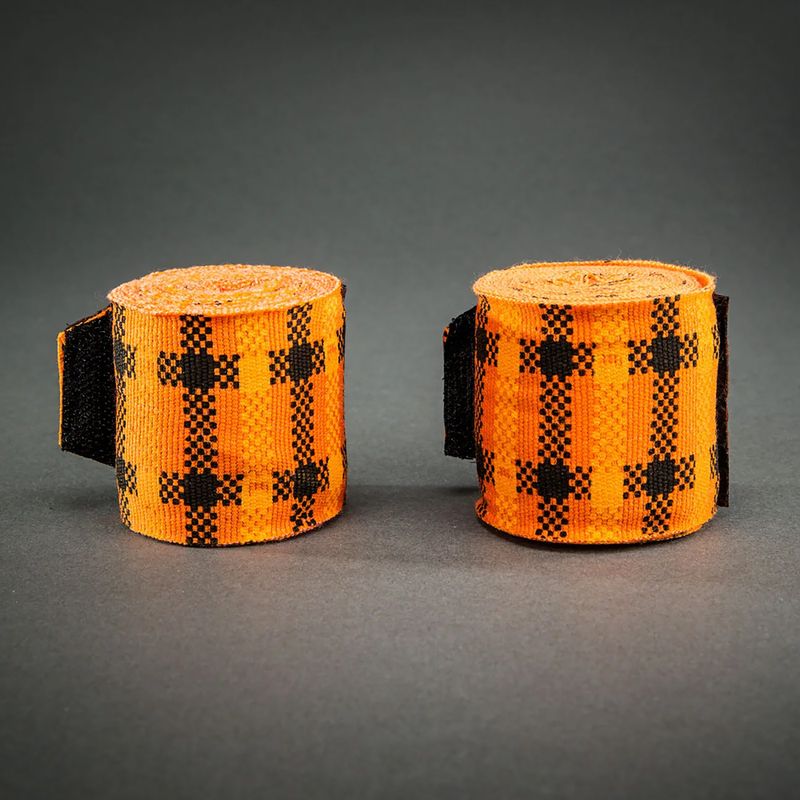 Боксерські бинти Venum Tartan Handwraps 400 cm pumpkin 2