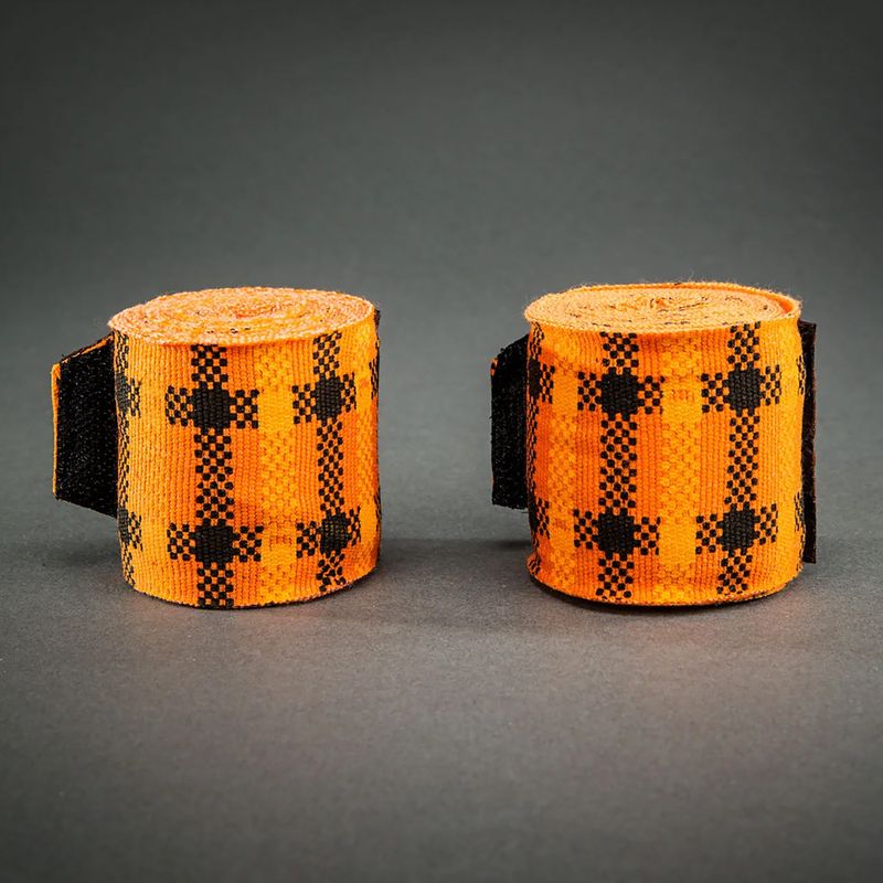 Боксерські бинти Venum Tartan Handwraps 450 cm pumpkin 2