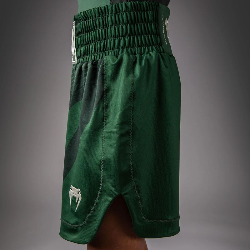 Шорти для тренувань дитячі Venum Attack Kids Boxing forest green/off white 5