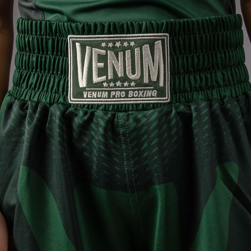 Шорти для тренувань дитячі Venum Attack Kids Boxing forest green/off white 6