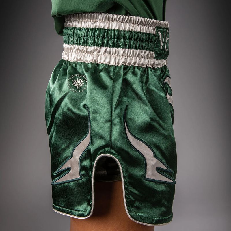 Шорти для тренувань дитячі Venum Inferno Muay Thai forest green/off white 5