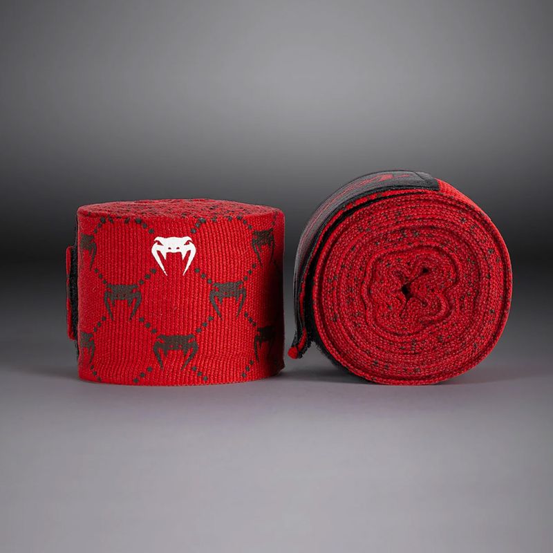 Бинти боксерські Venum Monogram Hand Wraps Advanced 250 см red 2