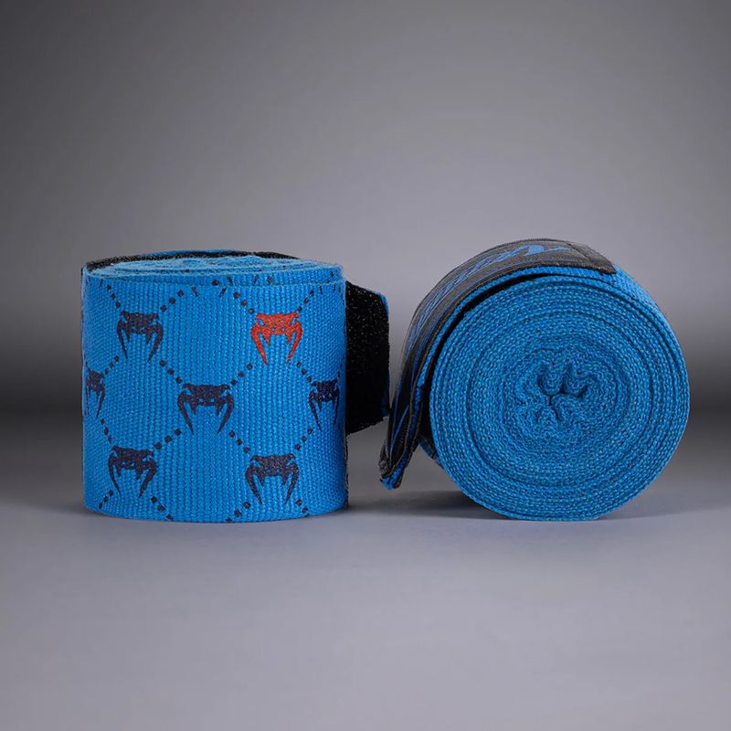 Бинти боксерські Venum Monogram Hand Wraps Advanced 250 см blue 2