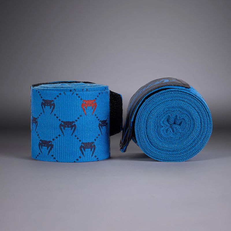 Бинти боксерські Venum Monogram Hand Wraps Advanced 400 см blue 2