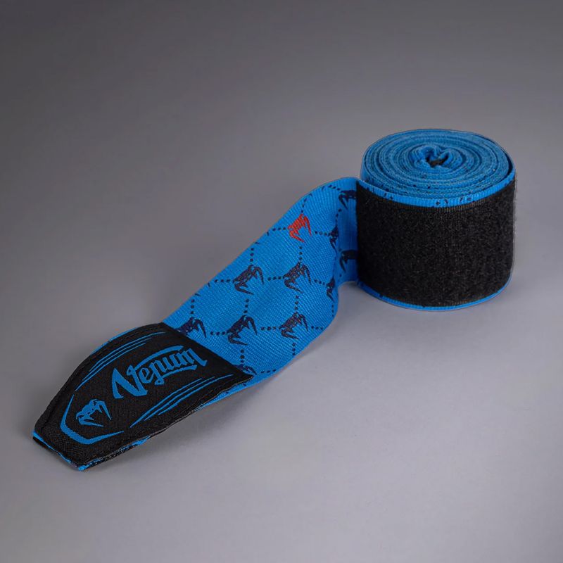 Бинти боксерські Venum Monogram Hand Wraps Advanced 400 см blue 3