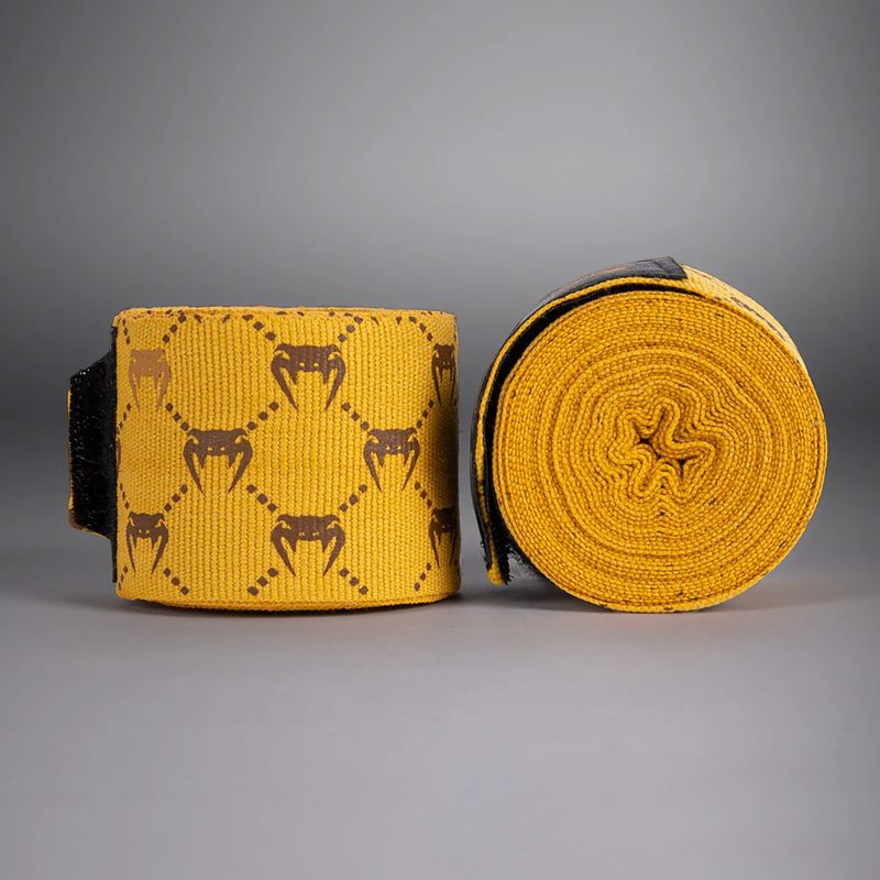 Бинти боксерські Venum Monogram Hand Wraps Advanced 400 см brown 2