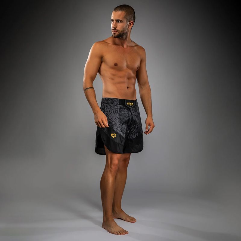 Шорти для тренувань чоловічі Venum x Chimaev Fightshorts black/grey 2