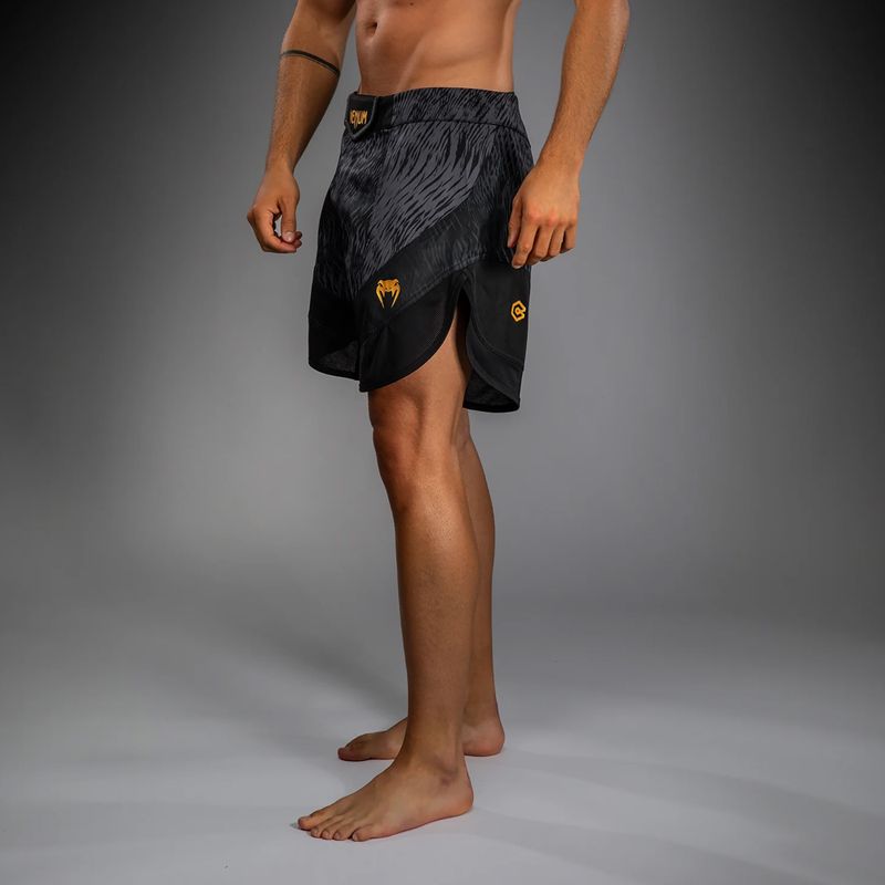 Шорти для тренувань чоловічі Venum x Chimaev Fightshorts black/grey 4