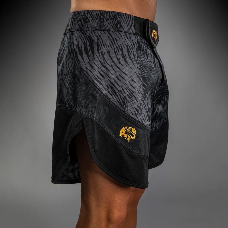 Шорти для тренувань чоловічі Venum x Chimaev Fightshorts black/grey 5