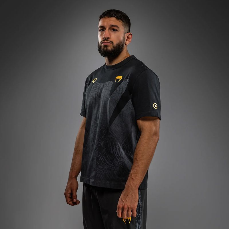 Чоловіча футболка Venum x Chimaev black/grey 4