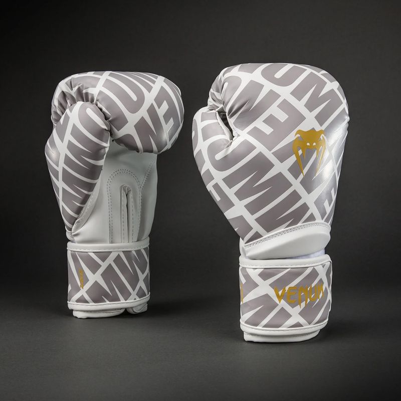 Рукавиці боксерські Venum Contender 1.5 XT 3D Boxing white/gold 2