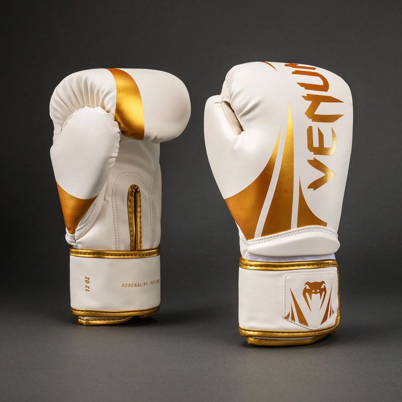 Рукавиці боксерські Venum Challenger 2.5 Boxing white/gold 2