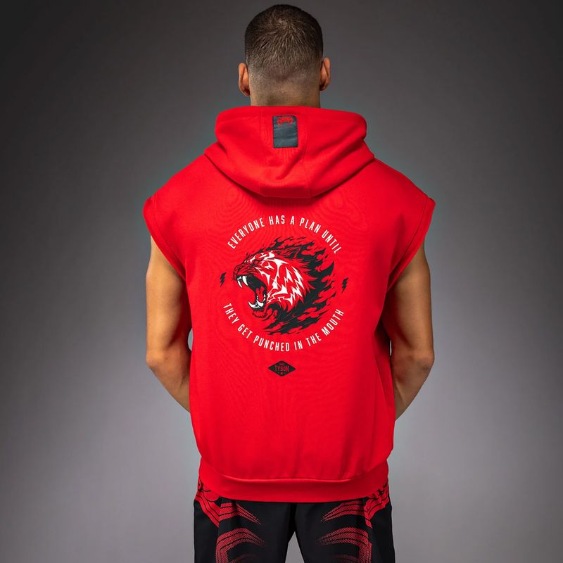 Кофта чоловіча Venum x Mike Tyson Tiger Sleeveless Hoodie intense red/deep black 3