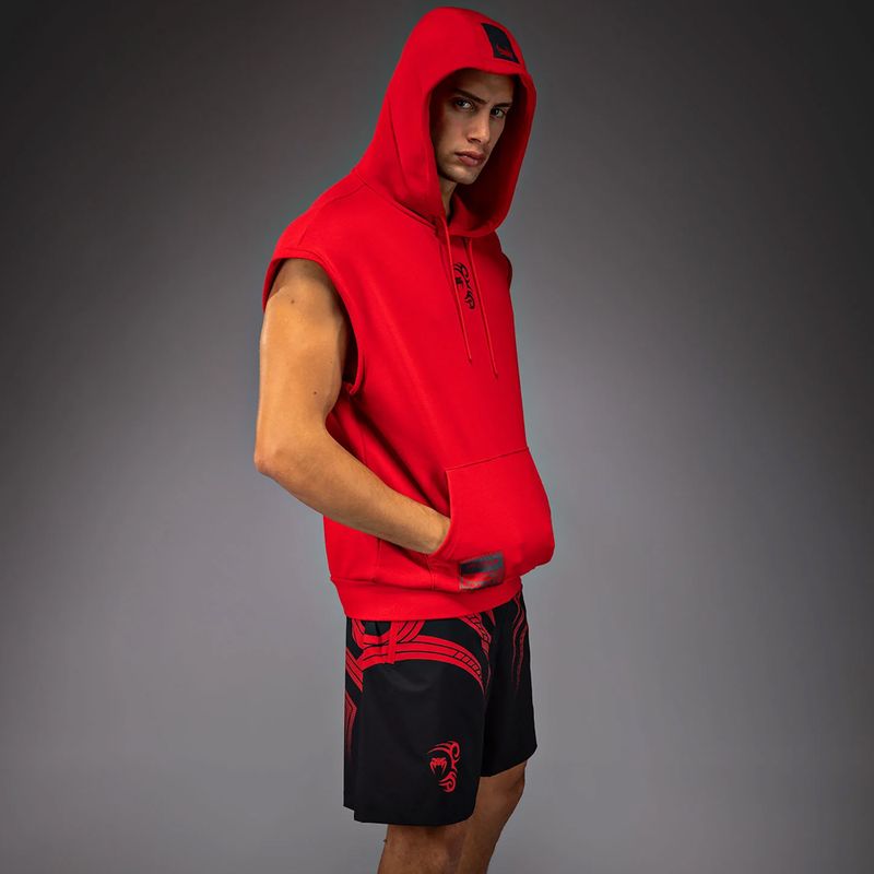 Кофта чоловіча Venum x Mike Tyson Tiger Sleeveless Hoodie intense red/deep black 4