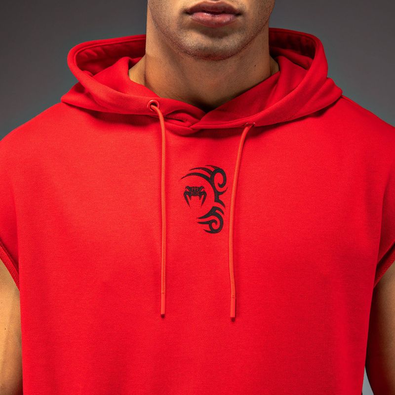 Кофта чоловіча Venum x Mike Tyson Tiger Sleeveless Hoodie intense red/deep black 5