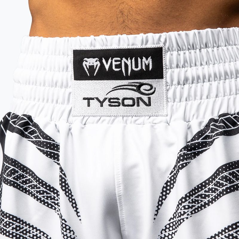 Шорти для тренувань чоловічі Venum x Mike Tyson Tiger optical white/deep black 5