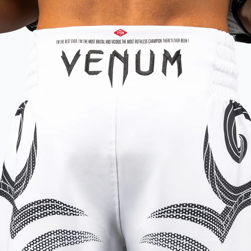Шорти для тренувань чоловічі Venum x Mike Tyson Tiger optical white/deep black 6