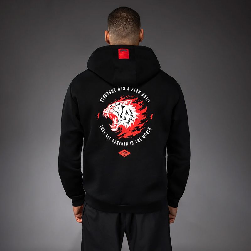 Кофта чоловіча Venum x Mike Tyson Tiger Hoodie deep black/intense red 2
