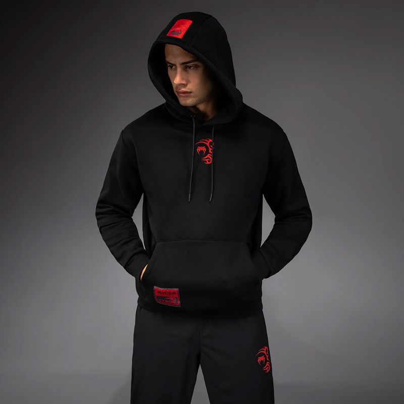 Кофта чоловіча Venum x Mike Tyson Tiger Hoodie deep black/intense red 4