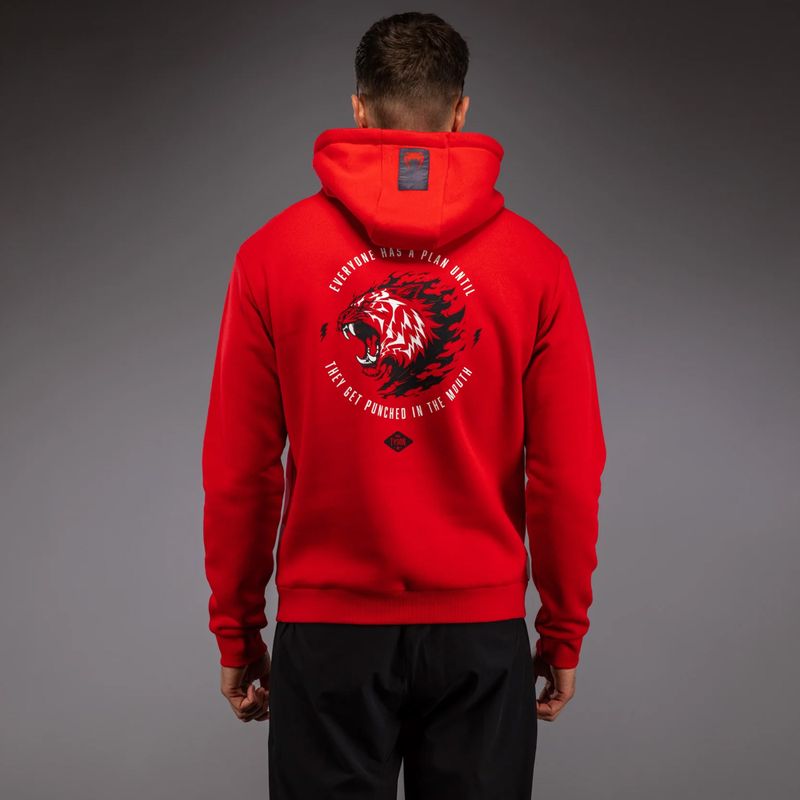 Кофта чоловіча Venum x Mike Tyson Tiger Hoodie intense red/deep black 3