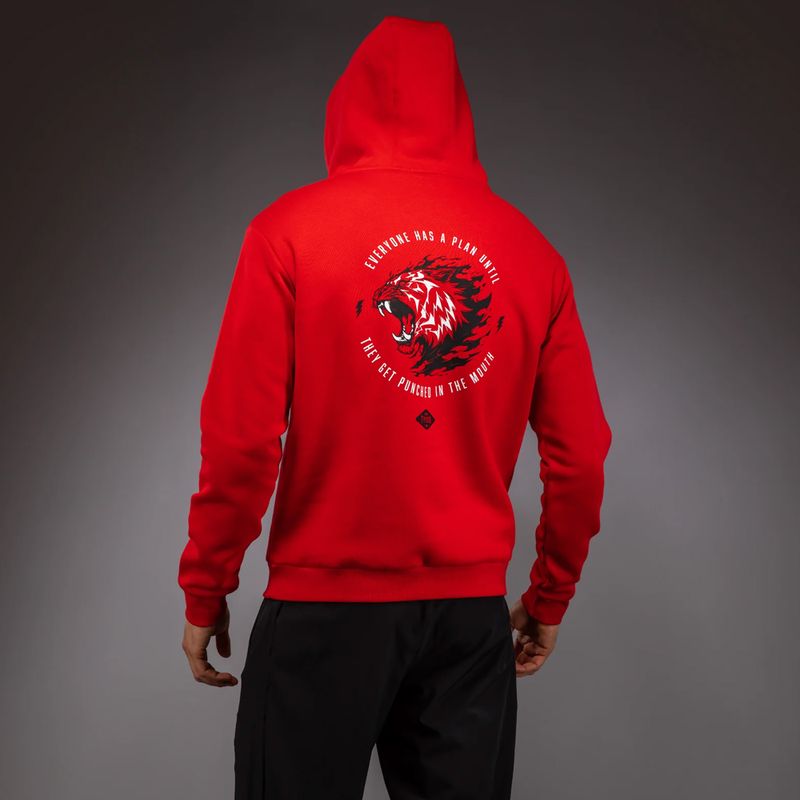 Кофта чоловіча Venum x Mike Tyson Tiger Hoodie intense red/deep black 5